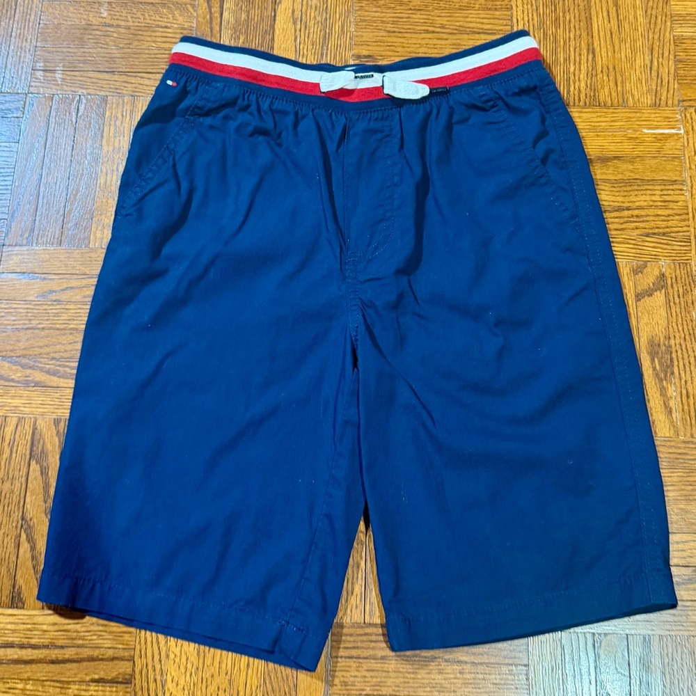 Tommy Hilfiger Navy Shorts with Red and White Accents